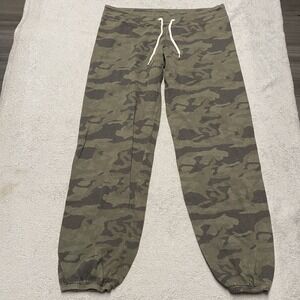 Monrow Camo Sweat Pants Womens Medium Pull On Drawstring Athelisure